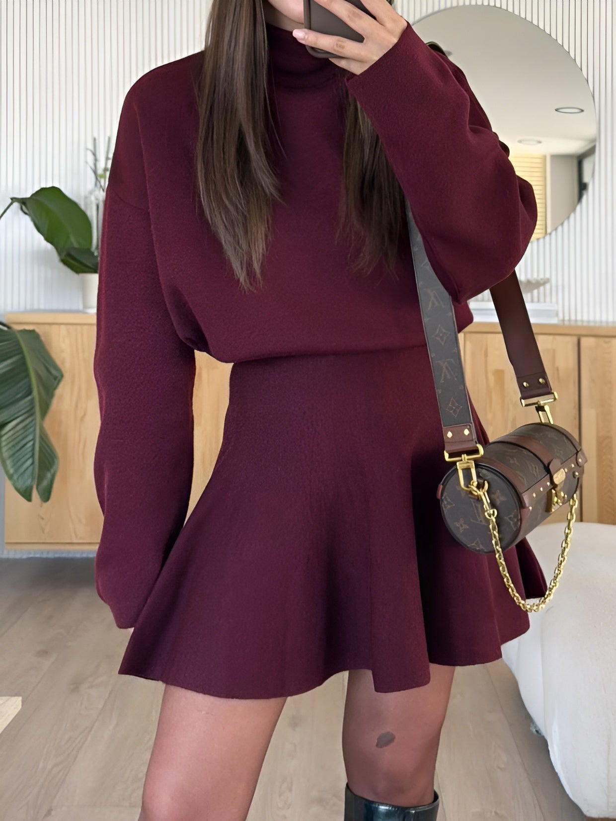 Nera Turtleneck Sweater & Skirt Set