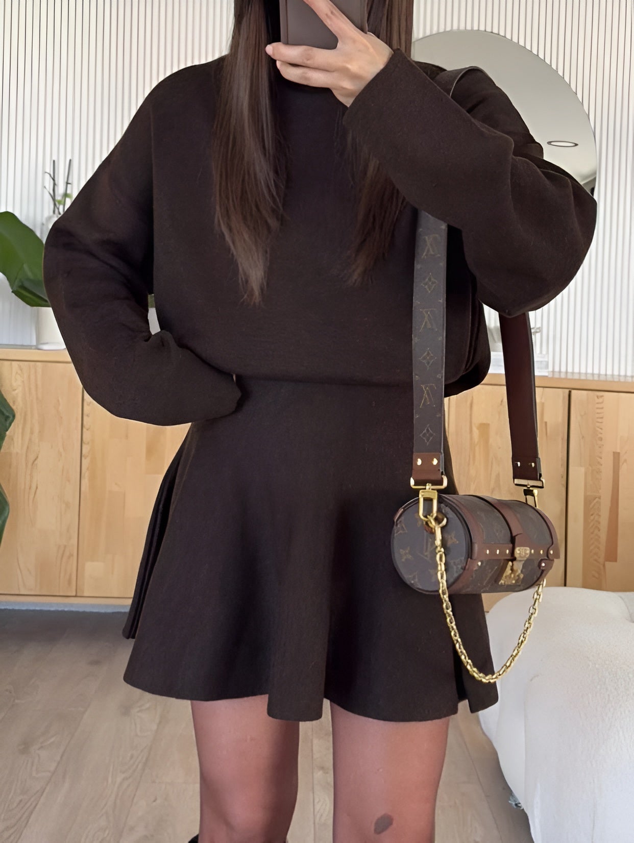 Nera Turtleneck Sweater & Skirt Set