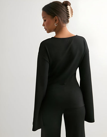 Nera Luxury Wide-Sleeve Sweat