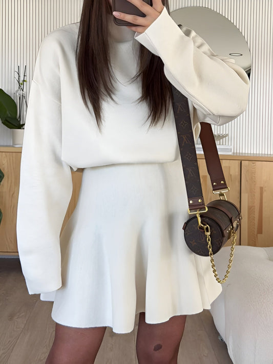 Nera Turtleneck Sweater & Skirt Set