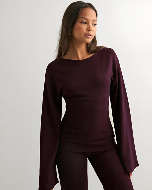 Nera Luxury Wide-Sleeve Sweat