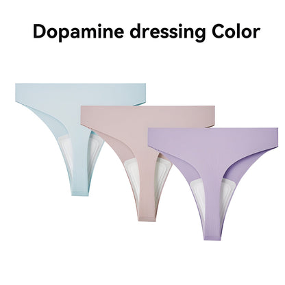 Nera Women's Seamless Cotton Thongs (3-Pack)