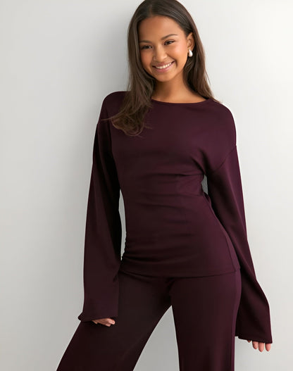 Nera Luxury Wide-Sleeve Sweat