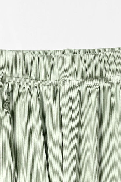 Solid Shelf-Bra Tank Top & Wide-Leg Trousers Summer Co-ord Set