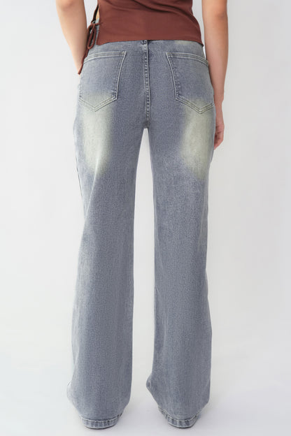Casual Mid-Rise Denim Multi-Pocket Stretchy Jeans