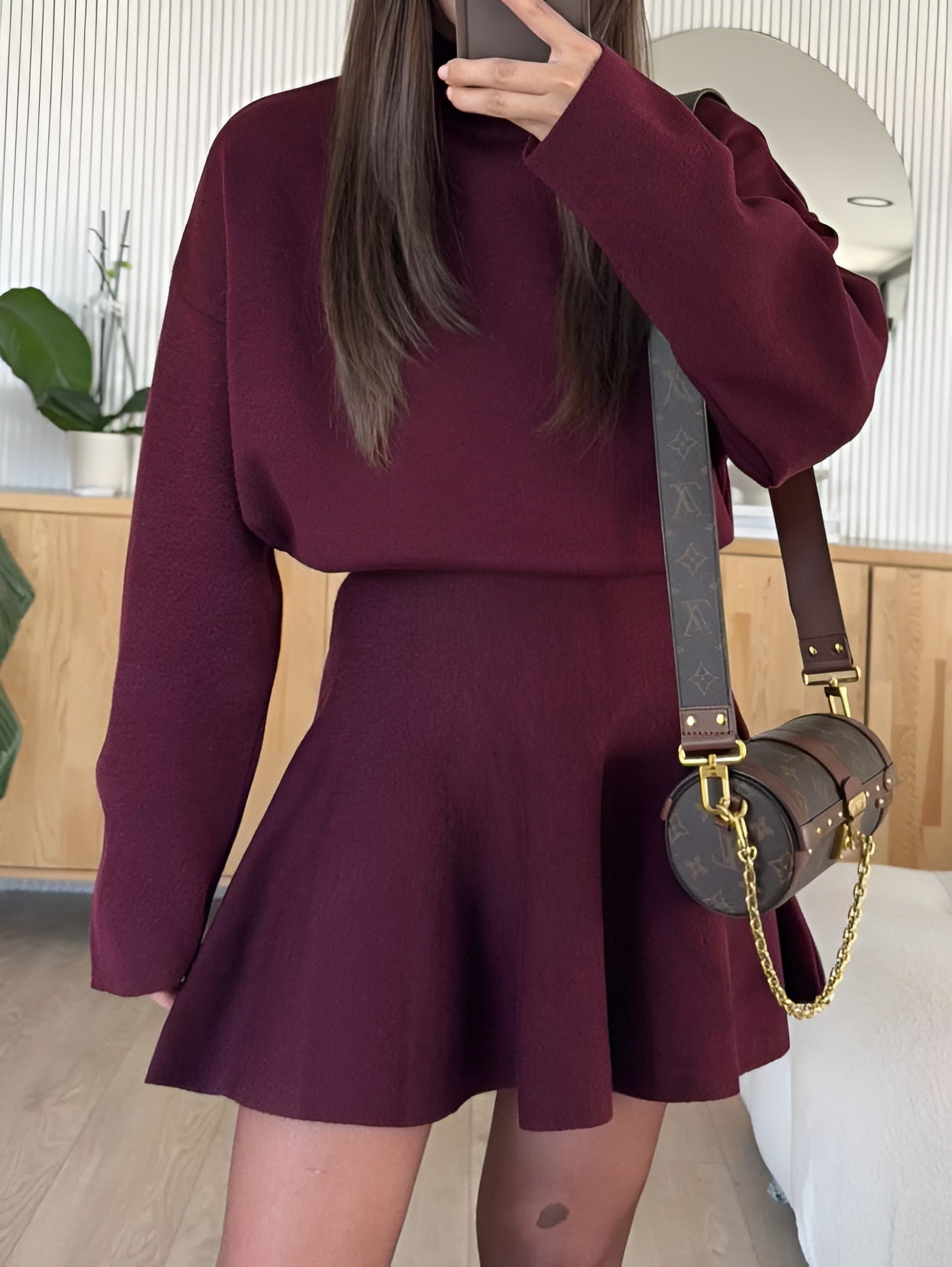 Nera Turtleneck Sweater & Skirt Set