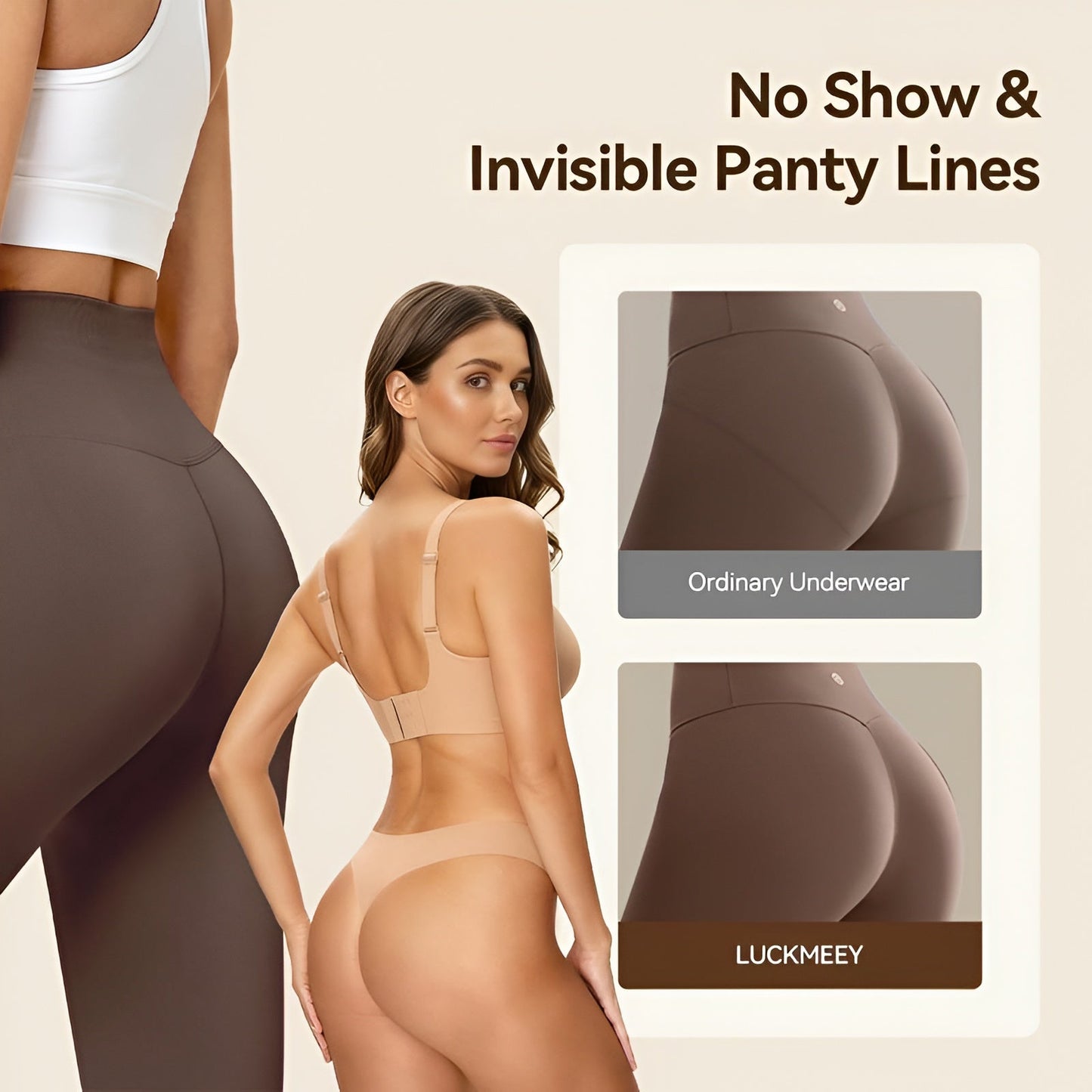 Nera Women's Seamless Cotton Thongs (3-Pack)