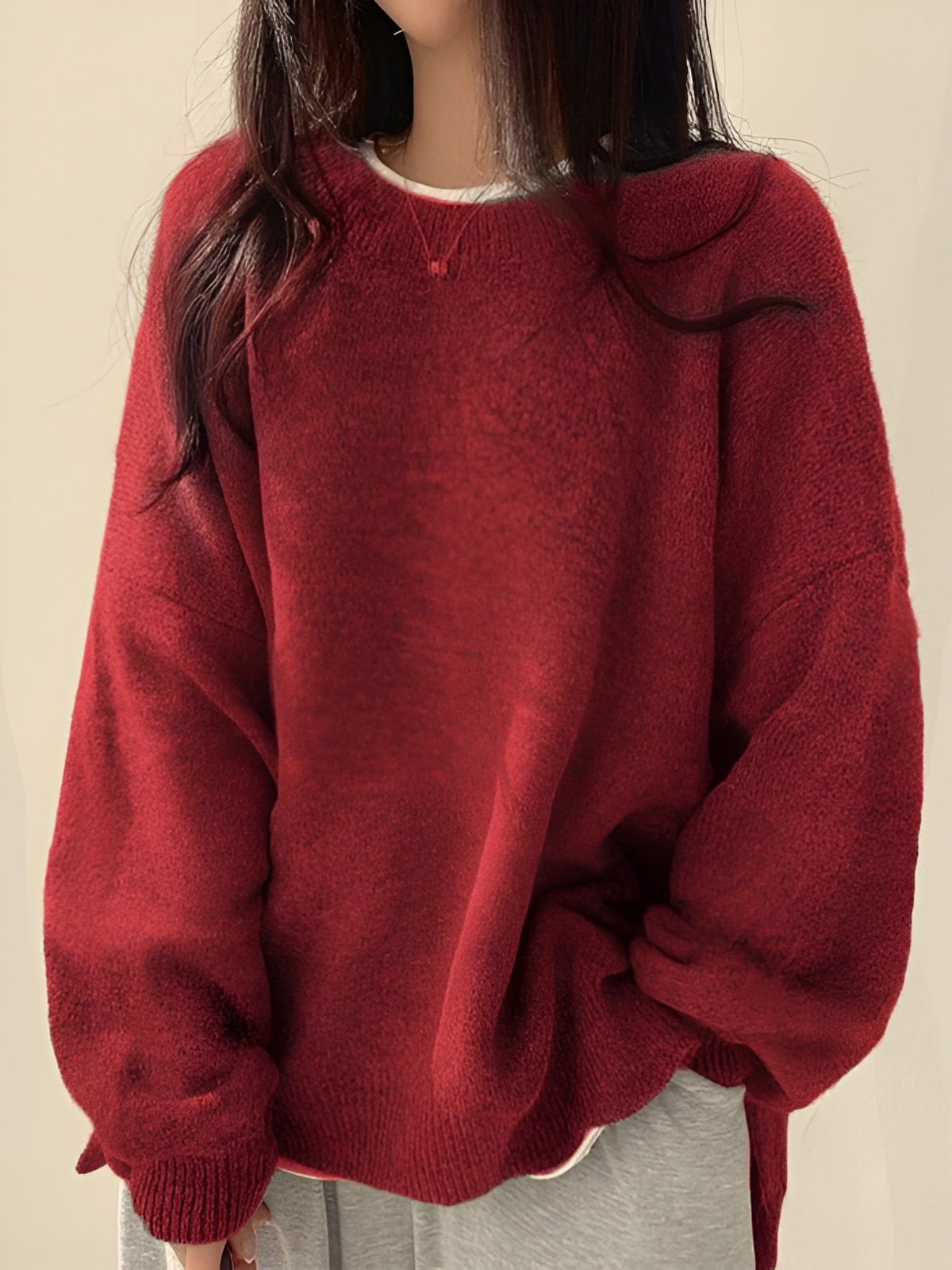 Nera Cozy Split-Hem Sweater