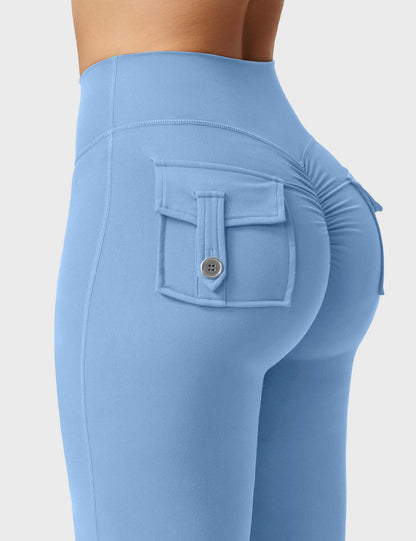 Brittany Flared Leggings with Pockets